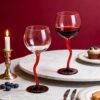 KAMMAK 8KPXH066 wine glasses side angle view showing silhouette