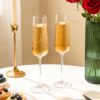 71t7dSe8g5L._AC_SL1500_.jpg KAMMAK 8KPDY022 champagne flutes side angle view showing silhouette