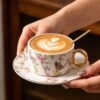 71tM429JvrL._AC_SL1500_.jpg KAMMAK 8CZNX047 ceramic cup and saucer side angle view showing silhouette