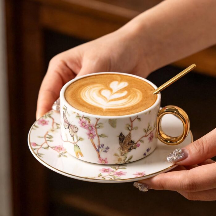 71tM429JvrL._AC_SL1500_.jpg KAMMAK 8CZNX047 ceramic cup and saucer side angle view showing silhouette