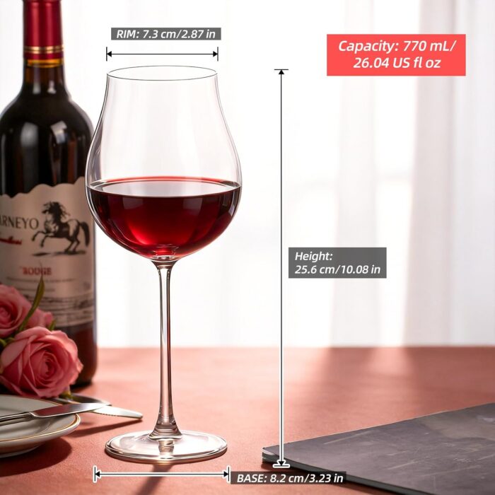 KAMMAK 8KPDY033 wine glasses scale and proportion view image 6