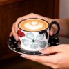 71zFhMvDDYL._AC_SL1500_.jpg KAMMAK 8CZGX021 ceramic cup and saucer styled home decor setting image 5