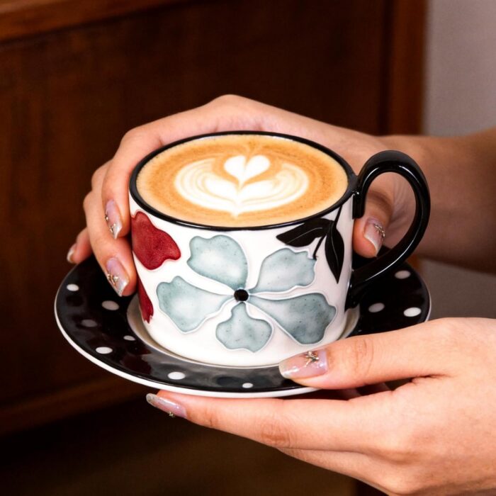 71zFhMvDDYL._AC_SL1500_.jpg KAMMAK 8CZGX021 ceramic cup and saucer styled home decor setting image 5
