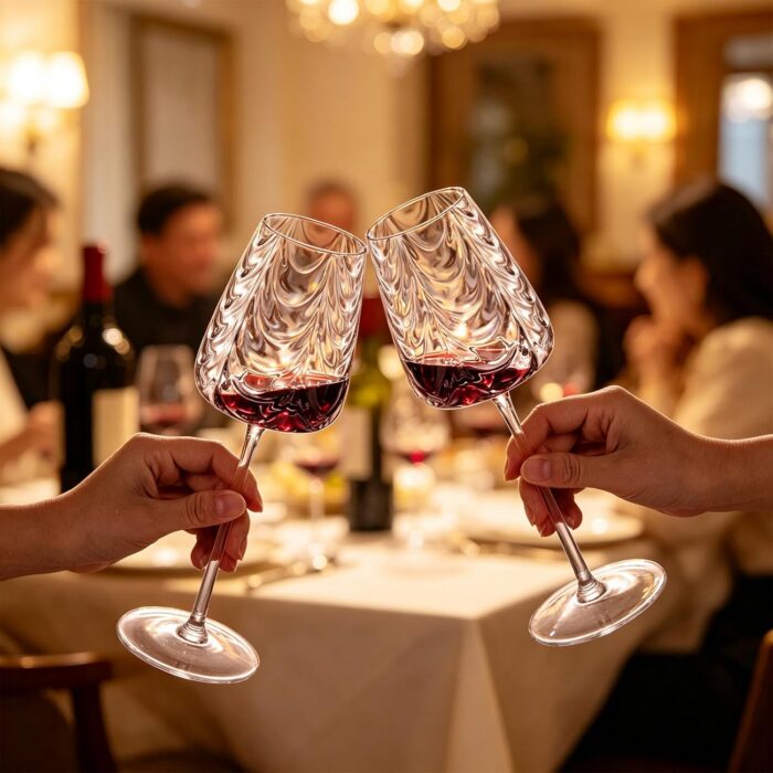 KAMMAK 8KPXH037 wine glasses side angle view showing silhouette