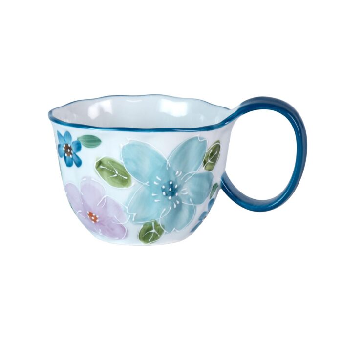 KAMMAK 8CZGX007 ceramic cup and saucer side angle view showing silhouette