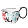 KAMMAK 8CZGX009 ceramic cup and saucer side angle view showing silhouette