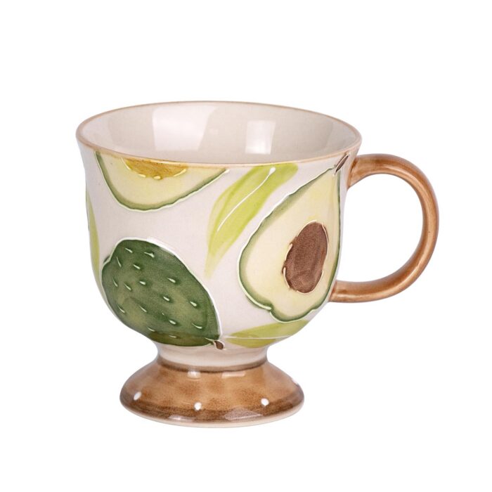 KAMMAK 8CZGX023 ceramic cup and saucer side angle view showing silhouette