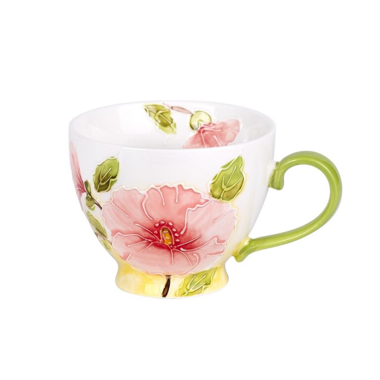 KAMMAK Spring Blossom Floral Ceramic Goblet – GX028 – detail view 2