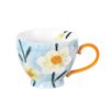 KAMMAK 8CZGX032 ceramic cup and saucer side angle view showing silhouette