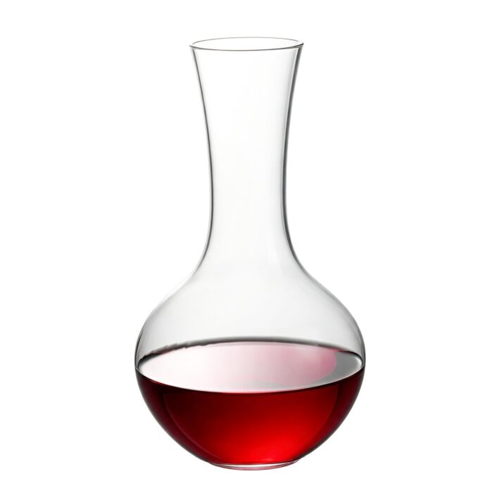 KAMMAK DS53 1450 ml Hand-Blown Crystal Wine Decanter – Square Main Image KAMMAK 8KPDSXY053 glass decanter side angle view showing silhouette