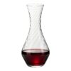 KAMMAK 950 ml Hand-Blown Crystal Wine Decanter DS54 – Square Main Image KAMMAK 8KPDSXY054 glass decanter side angle view showing silhouette