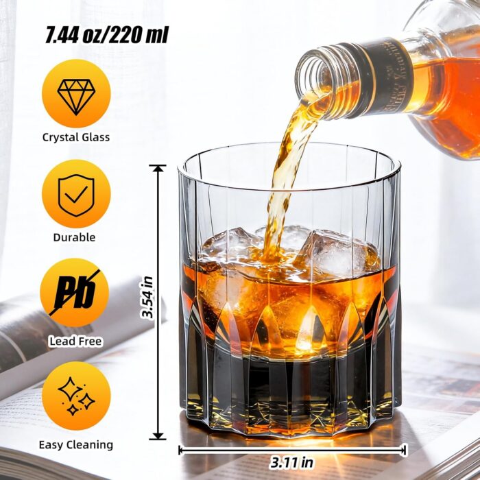 KAMMAK 7KPSP1000 whiskey glasses shape and proportion detail image 3