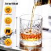 KAMMAK 7KPSP1010 whiskey glasses side angle view showing silhouette
