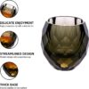 KAMMAK Crystal Whiskey Glasses Set of 2 Hand Blown Whisky Glass Stemless 2 KAMMAK 7KPSP1001 whiskey glasses shape and proportion detail image 3