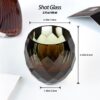KAMMAK Crystal Whiskey Glasses Set of 2 Hand Blown Whisky Glass Stemless 3 KAMMAK 7KPSP1001 whiskey glasses close-up material texture detail image 4