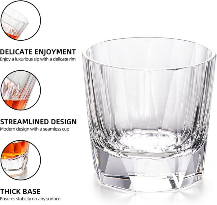 KAMMAK 7KPSP1008 whiskey glasses side angle view showing silhouette