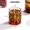 KAMMAK 8KPCM010 whiskey glasses side angle view showing silhouette