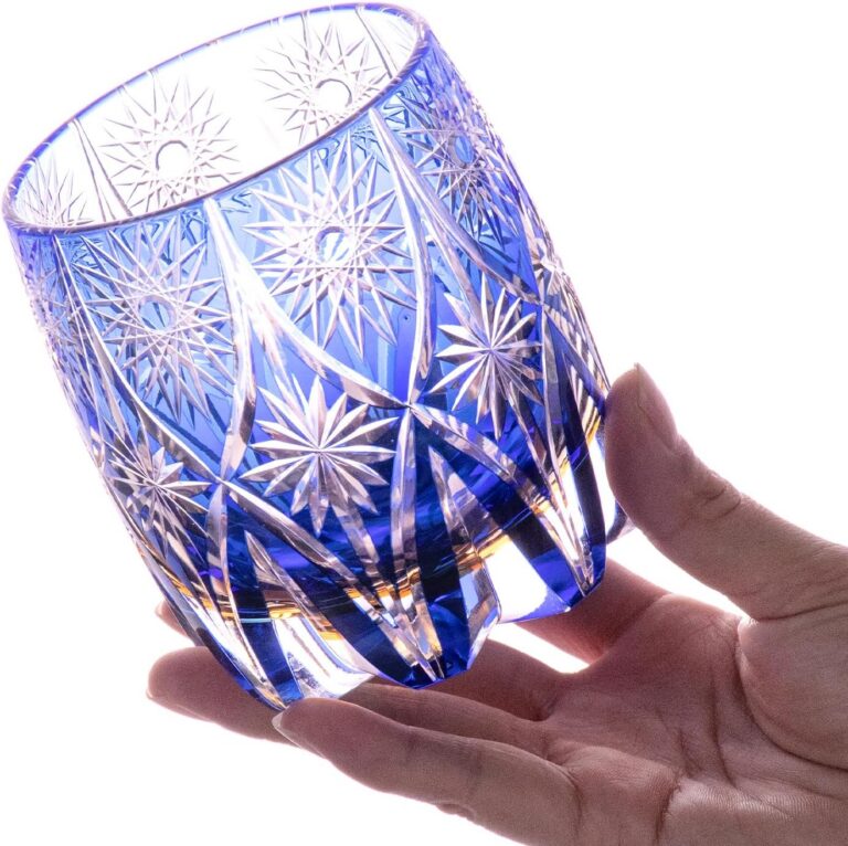 KAMMAK Cut Old Fashioned Whiskey Glasses Set of 2, Rocks Glass, CM015 – detail view 4