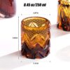 KAMMAK 8KPCM022 whiskey glasses side angle view showing silhouette
