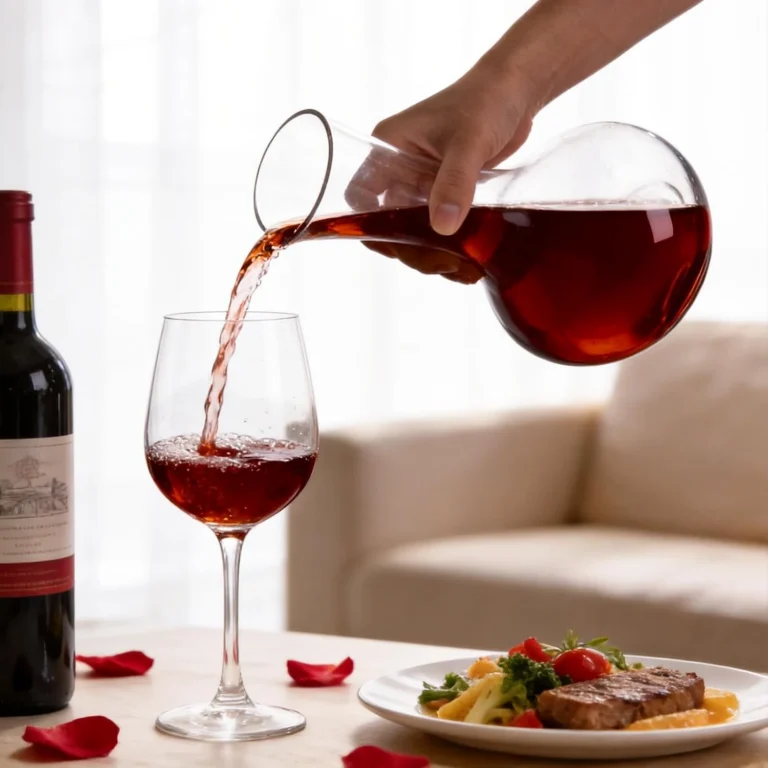KAMMAK DS53 hand-blown crystal wine decanter – detail view 3