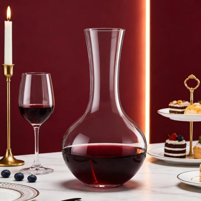 KAMMAK DS53 Crystal Wine Decanter – Detail 8 KAMMAK 8KPDSXY053 glass decanter close-up material detail image 8