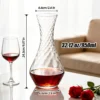 KAMMAK DS54 Textured-Neck Wine Decanter – Detail 2 KAMMAK 8KPDSXY054 glass decanter close-up material detail image 3