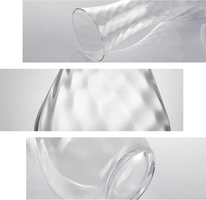 KAMMAK DS54 Textured-Neck Wine Decanter – Detail 4 KAMMAK 8KPDSXY054 glass decanter close-up material detail image 5