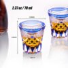 KAMMAK 8KPRS024 whiskey glasses side angle view showing silhouette