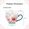 KAMMAK 8CZGX036 ceramic cup and saucer shape and proportion detail image 3
