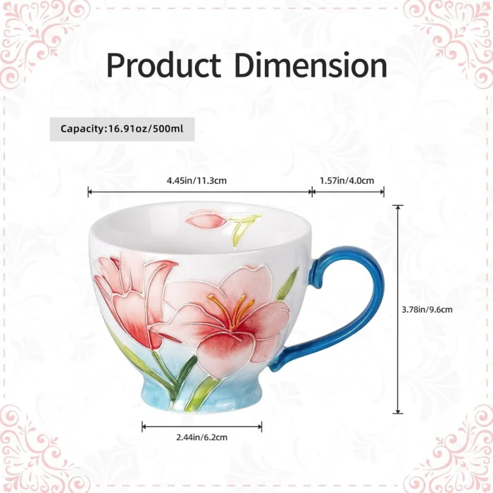 KAMMAK 8CZGX036 ceramic cup and saucer shape and proportion detail image 3