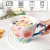 KAMMAK 8CZGX036 ceramic cup and saucer styled home decor setting image 5
