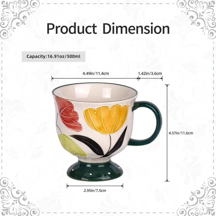KAMMAK 8CZGX026 ceramic cup and saucer shape and proportion detail image 3