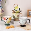 KAMMAK 8CZGX026 ceramic cup and saucer decorative craft detail image 7