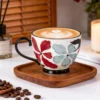 floral-ceramic-goblet-gx003-3 KAMMAK 8CZGX003 ceramic cup and saucer styled home decor setting image 5