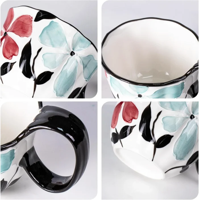 KAMMAK 8CZGX009 ceramic cup and saucer decorative craft detail image 7