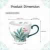 KAMMAK 8CZGX035 ceramic cup and saucer shape and proportion detail image 3