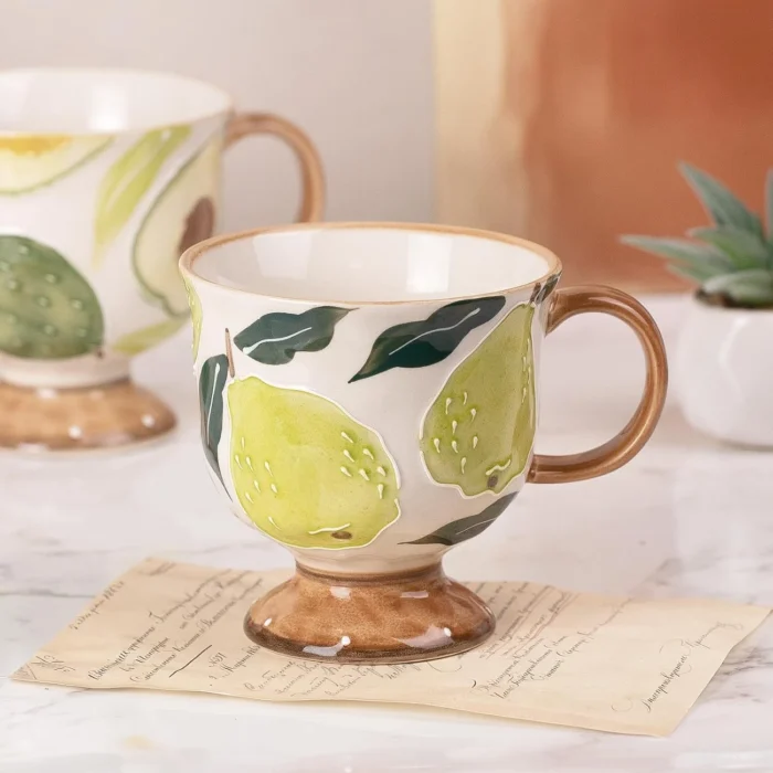 KAMMAK 8CZGX024 ceramic cup and saucer front view for product display
