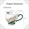 KAMMAK 8CZGX034 ceramic cup and saucer shape and proportion detail image 3