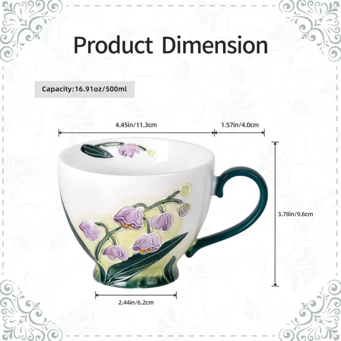 KAMMAK 8CZGX034 ceramic cup and saucer shape and proportion detail image 3