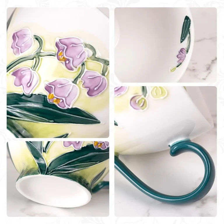 KAMMAK Hidden Valley Floral Ceramic Goblet – GX034 – detail view 4