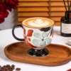 KAMMAK 8CZGX025 ceramic cup and saucer front view for product display