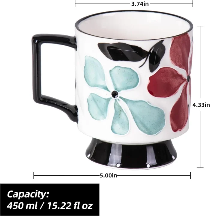 KAMMAK 8CZGX012 ceramic cup and saucer shape and proportion detail image 3