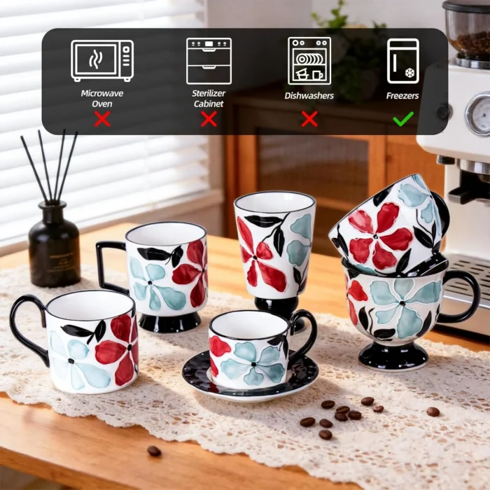 KAMMAK 8CZGX012 ceramic cup and saucer gift packaging detail image 8