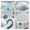 kammak-blue-floral-ceramic-mugs-set-of-2-gx013-3 KAMMAK 8CZGX013 ceramic cup and saucer styled home decor setting image 5
