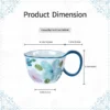 KAMMAK 8CZGX007 ceramic cup and saucer shape and proportion detail image 3