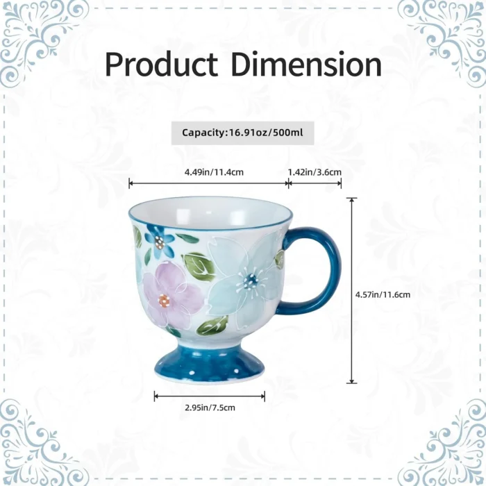 KAMMAK 8CZGX004 ceramic cup and saucer shape and proportion detail image 3