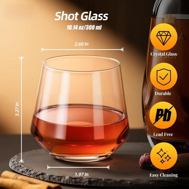 Whiskey Glasses dimensions and product details