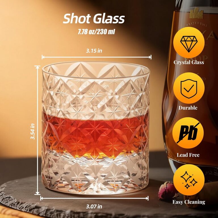 Whiskey Glasses dimensions and product details