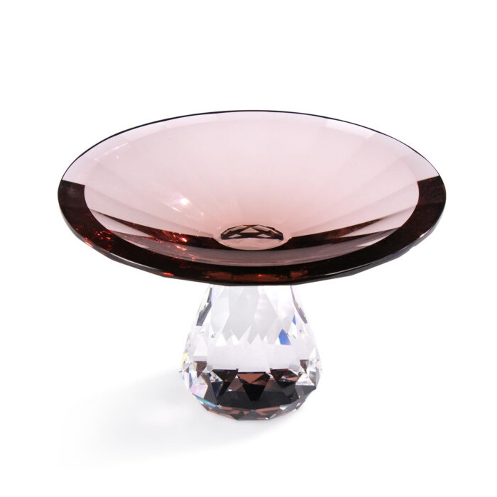 kammak-coffee-crystal-glass-pedestal-fruit-bowl-wy024-main.jpg KAMMAK 8KPWY024 home decor product front view for product display