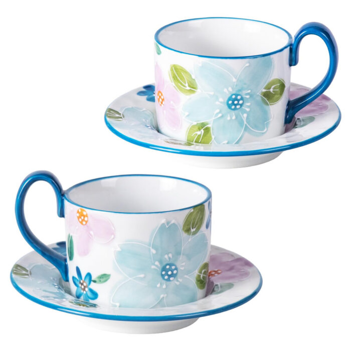 KAMMAK 8CZGX019 ceramic cup and saucer front view for product display